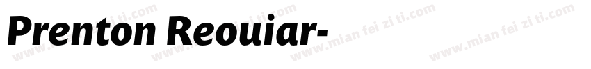 Prenton Reouiar字体转换